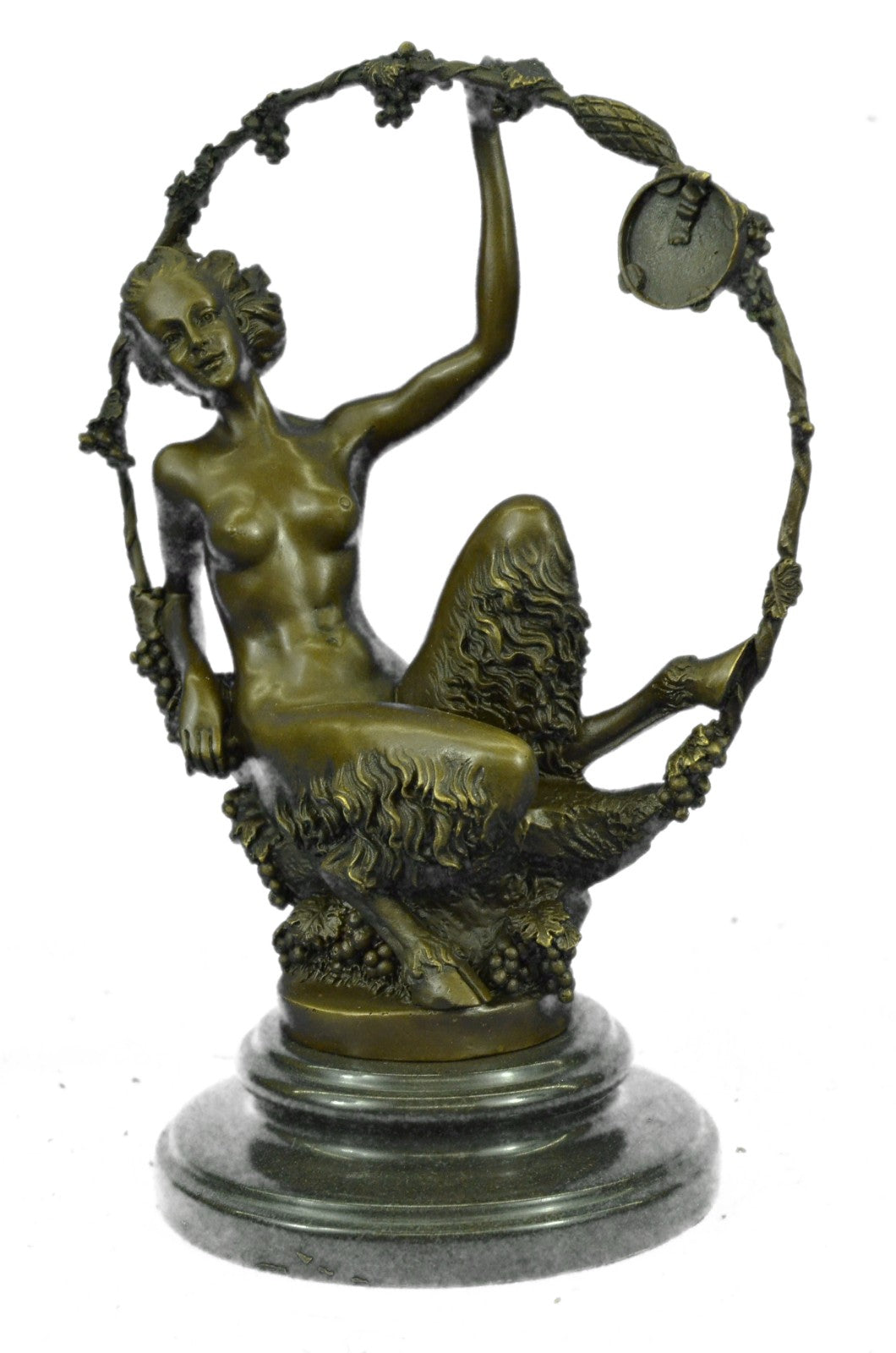 Buy Bronze Nude Satyr Sculpture – Art Nouveau Female Faun Statue