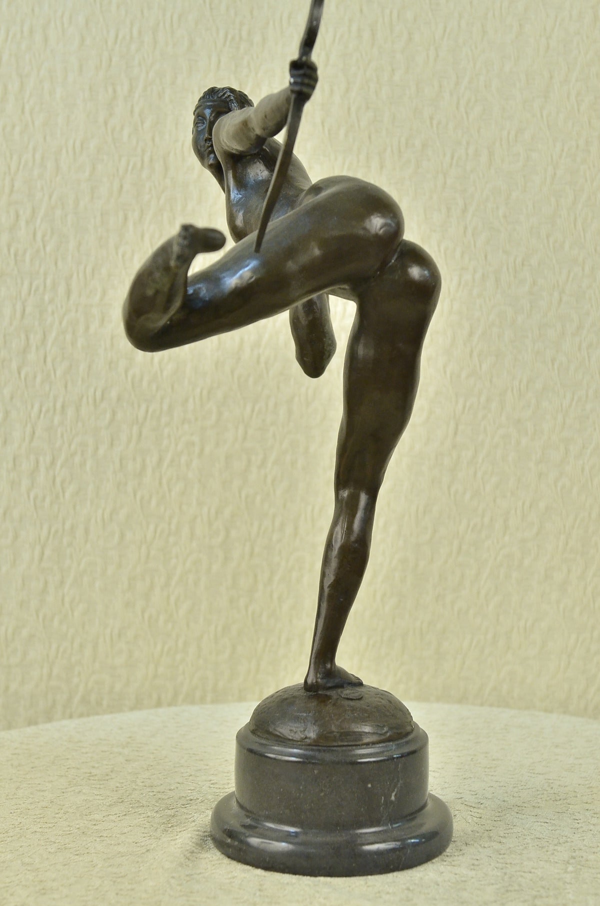 CLEARANCE SALE DIANA THE HUNTER SOLID BRONZE SCULPTURE STATUE ART DECO FIGURE