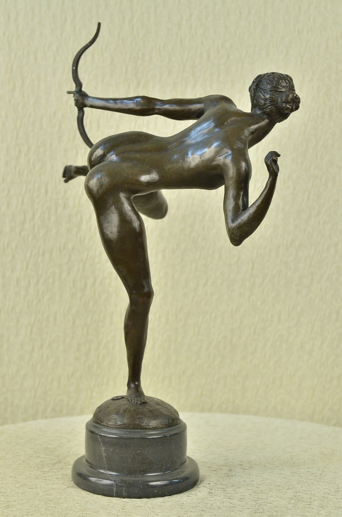 CLEARANCE SALE DIANA THE HUNTER SOLID BRONZE SCULPTURE STATUE ART DECO FIGURE