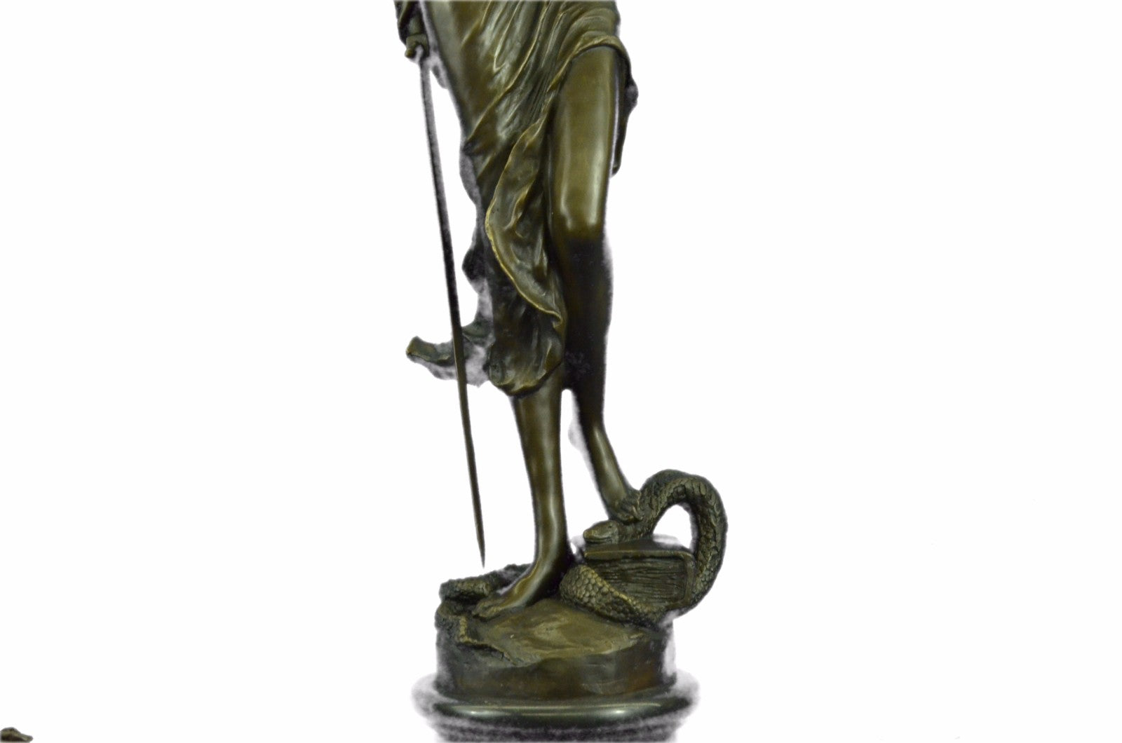 Art Deco Hand Made by Lost Wax Method Blind Jusice Bronze Sculpture Deal