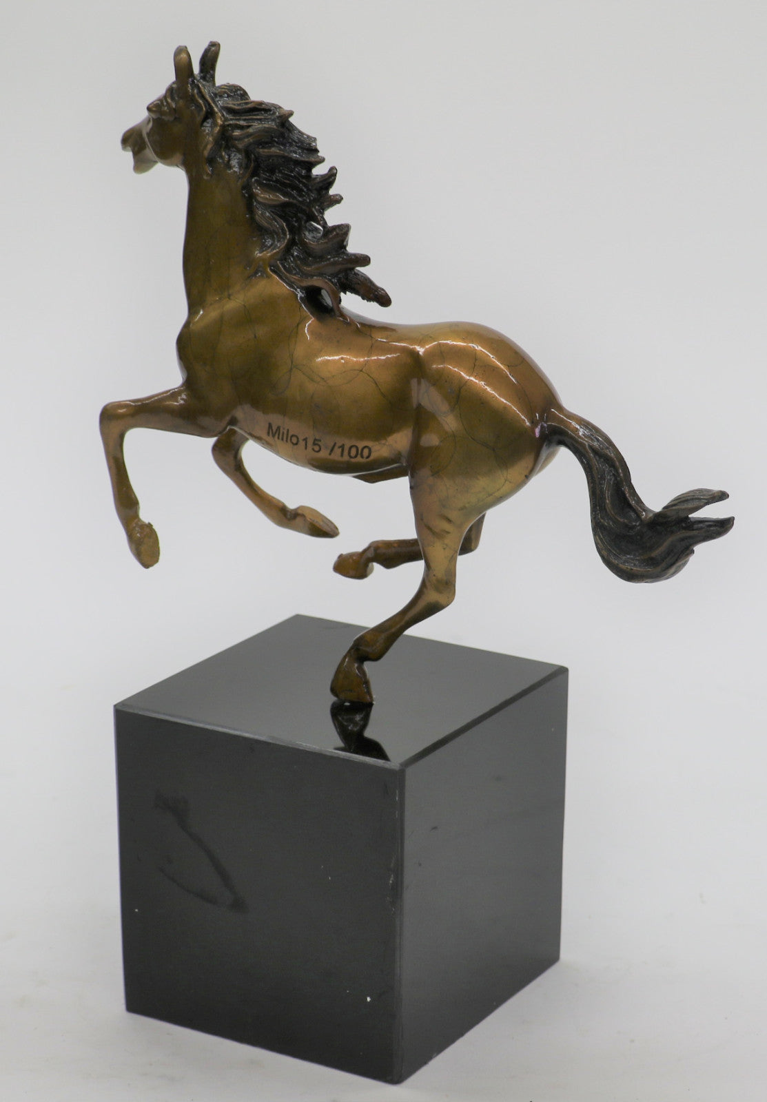 Signed Milo Running Horse Bronze Sculpture Limited Edition Statue Figurine Gift