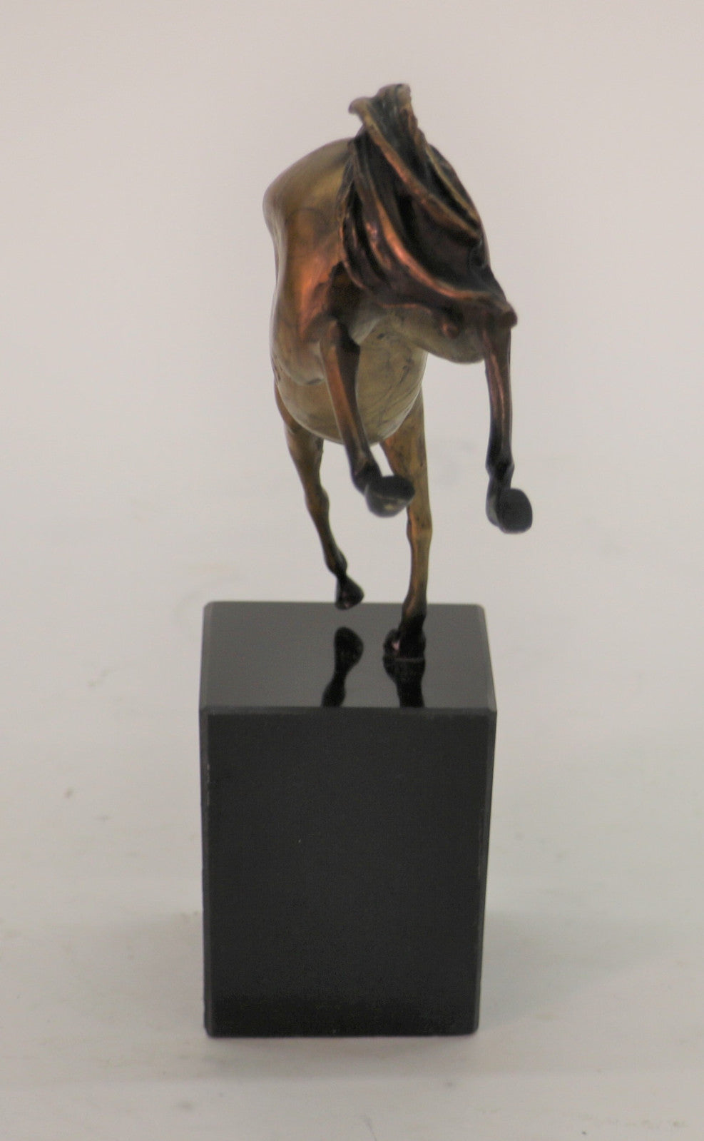 Original Milo Portuguese Artist Rearing Wild Stallion Horse Bronze Statue Sale