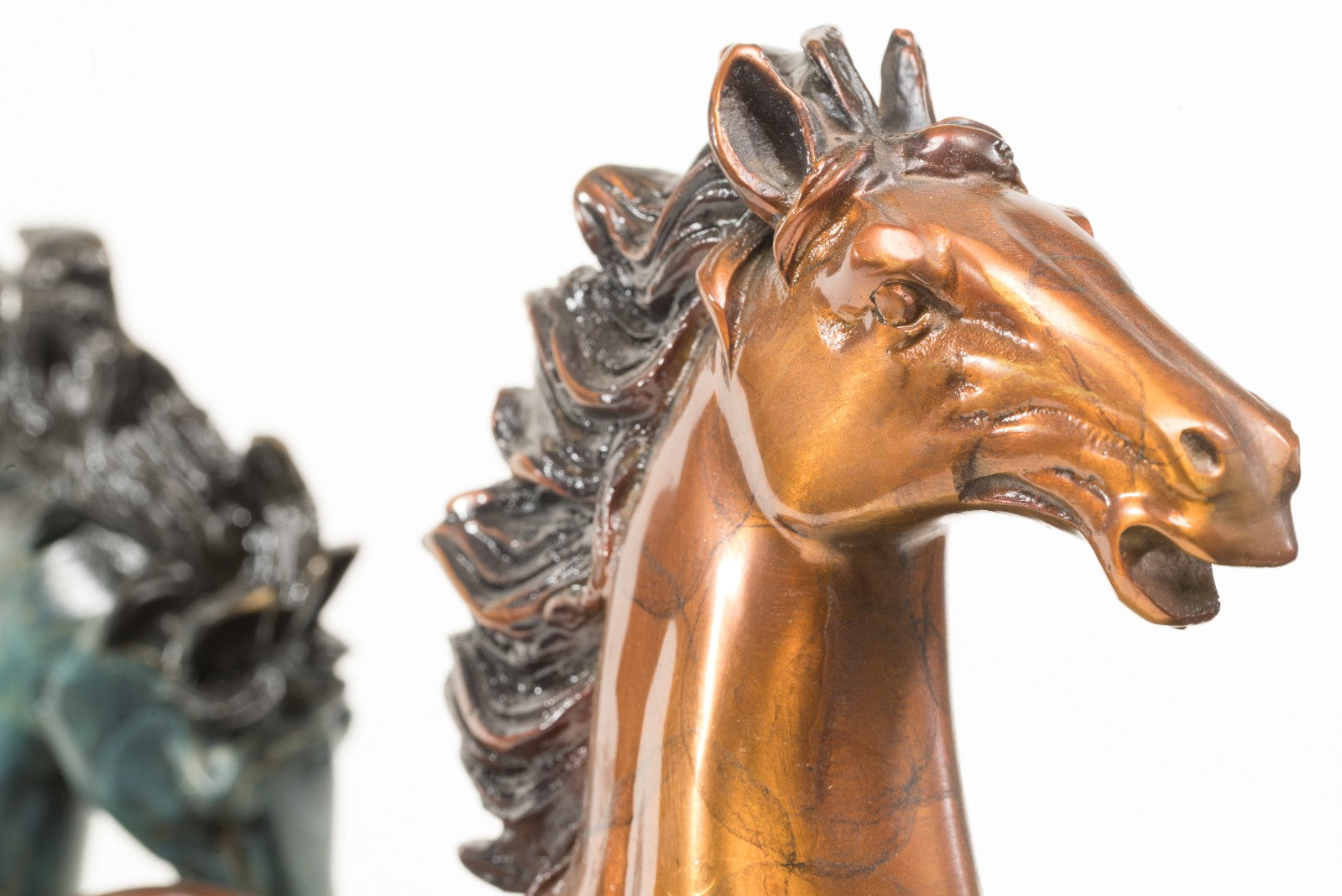 Museum Quality Huge Hand Painted Gilt Genuine Bronze Multiple Horses Running Sale