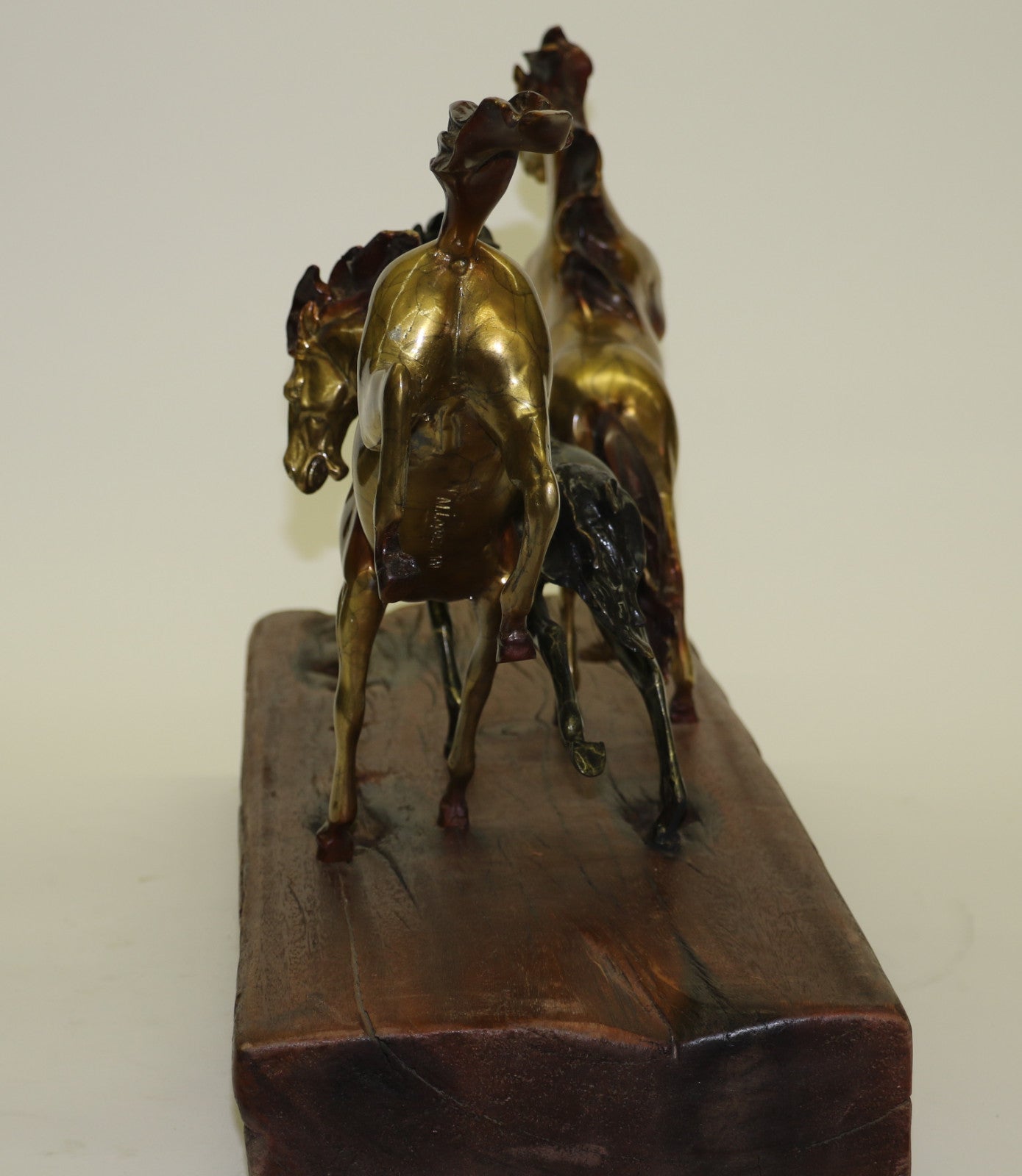 Race Horse By Miguel Lopez Bronze Statue Sculpture Art Deco Equestrian Figurine