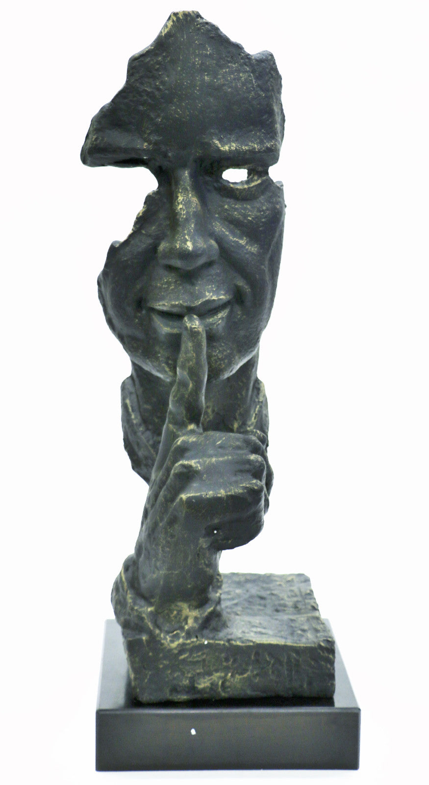 Buy Salvador Dali Modern Art “Silence” Man Bust Figure – Bronze Sculpture Statue for Sale