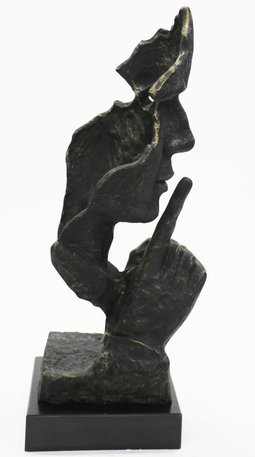 Buy Salvador Dali Modern Art “Silence” Man Bust Figure – Bronze Sculpture Statue for Sale