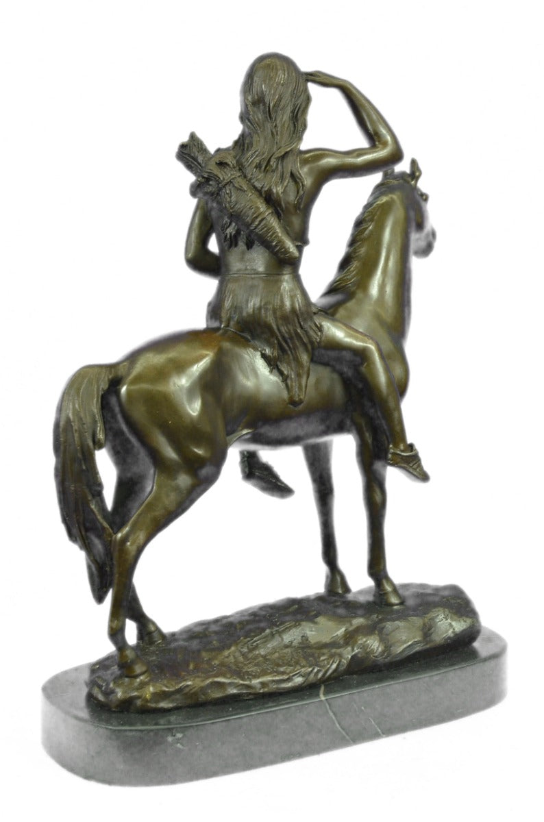 Indian Scout by Cyrus Edwin Dallin Handcrafted Masterpiece Western Gift Figure .