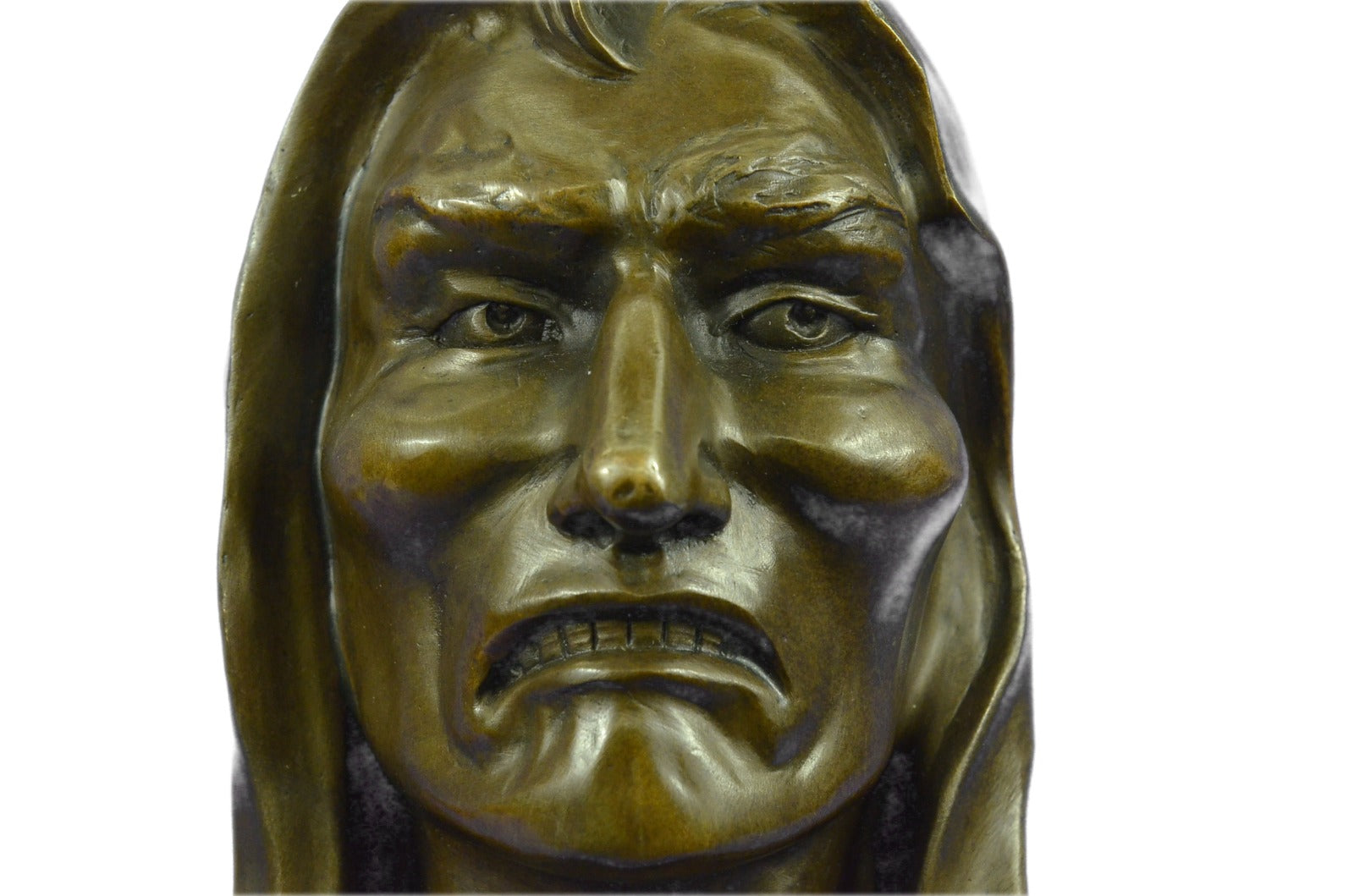 Rare Native American Warrior by Remington Bronze Sculpture Statue Home Decor Art