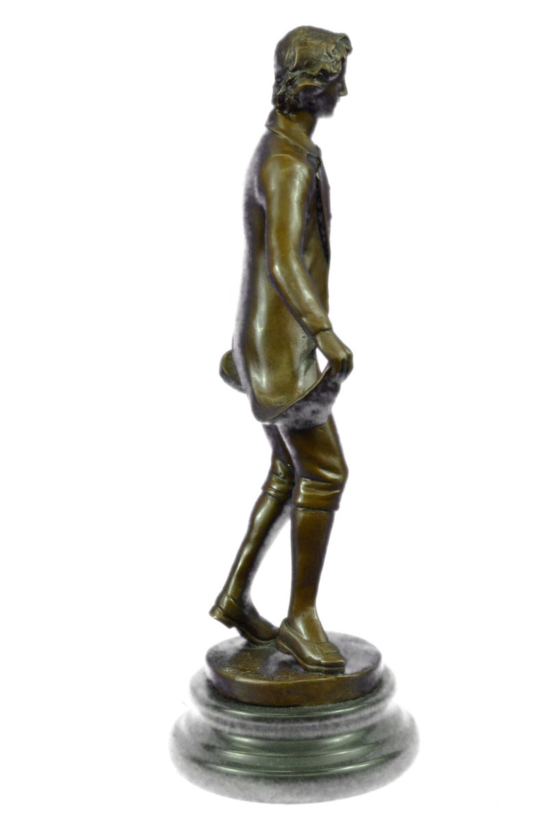 Bronze Sculpture Hot Cast Ludwig Beethoven Violin Player Composer Musician Decor