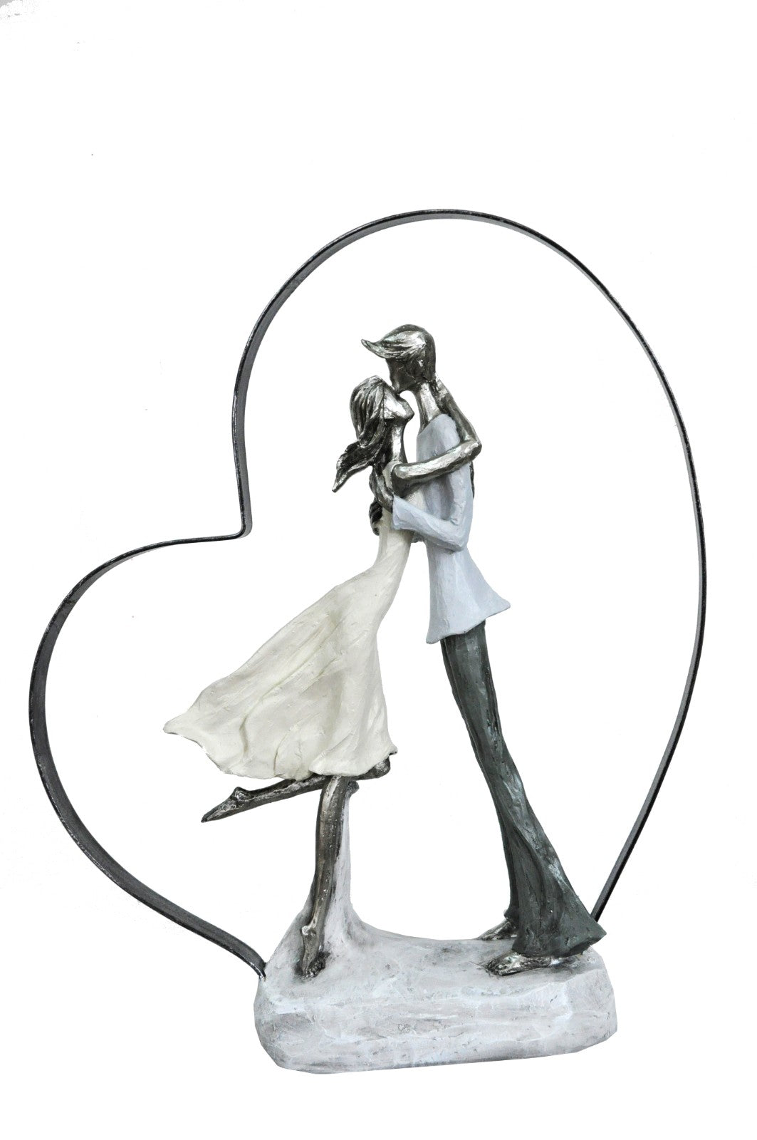 RESIN CARVING FIGURINE ORNAMENT SCULPTURE DECORATIVE FIGURE COUPLE KISSING SALE