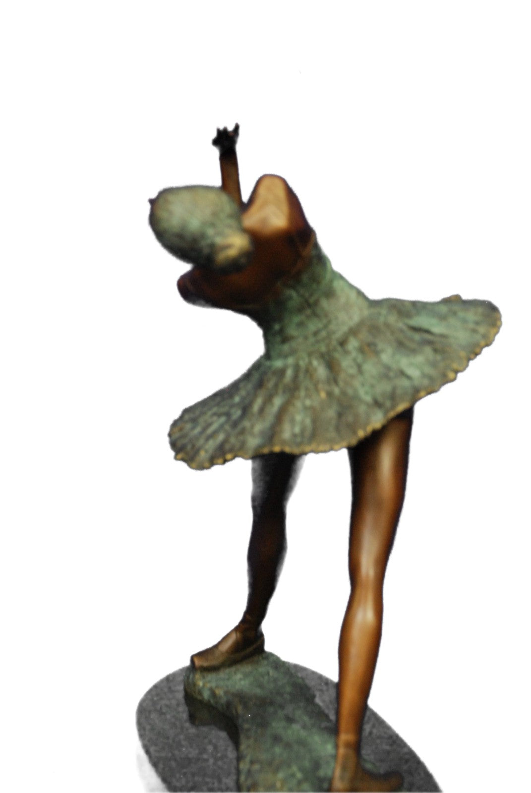 Bronze Art Sculpture Prima Ballerina Dancer Ballet Statue Metal Marble