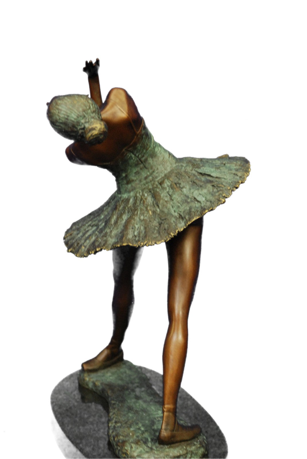 Bronze Art Sculpture Prima Ballerina Dancer Ballet Statue Metal Marble