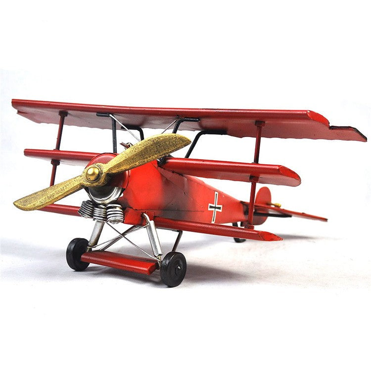 Antique Style World War I German Plane Baron Detailed Handcrafted Artwork Decor