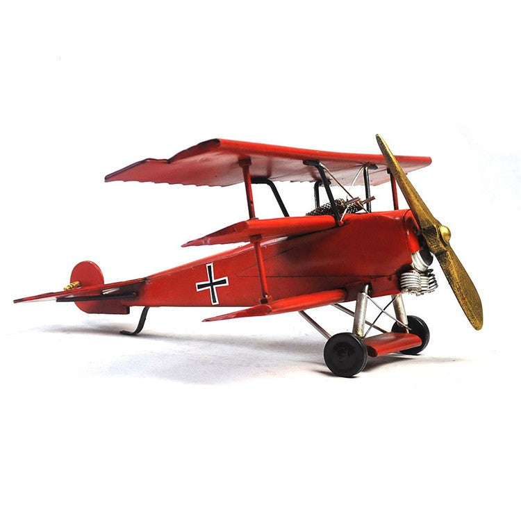 Antique Style World War I German Plane Baron Detailed Handcrafted Artwork Decor