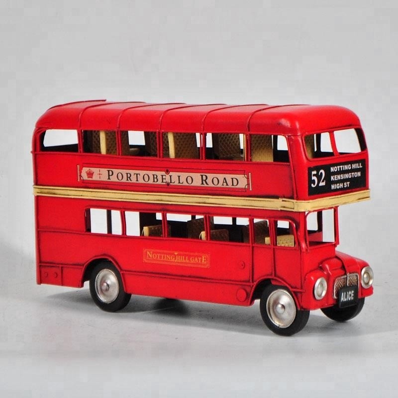Routemaster Close Top Diecast Model Car European Made Red Bus Art Deco