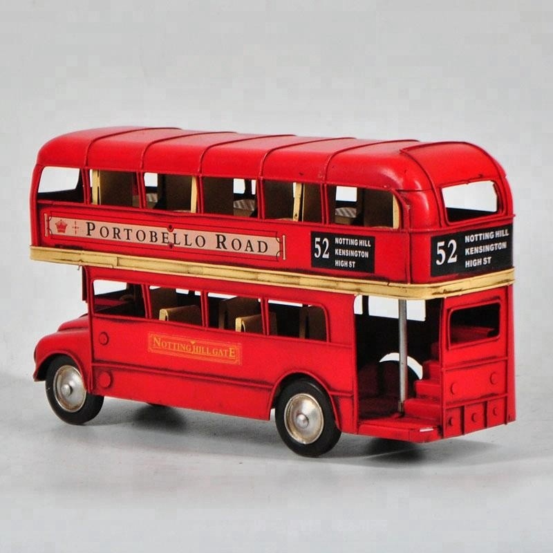 Routemaster Close Top Diecast Model Car European Made Red Bus Art Deco