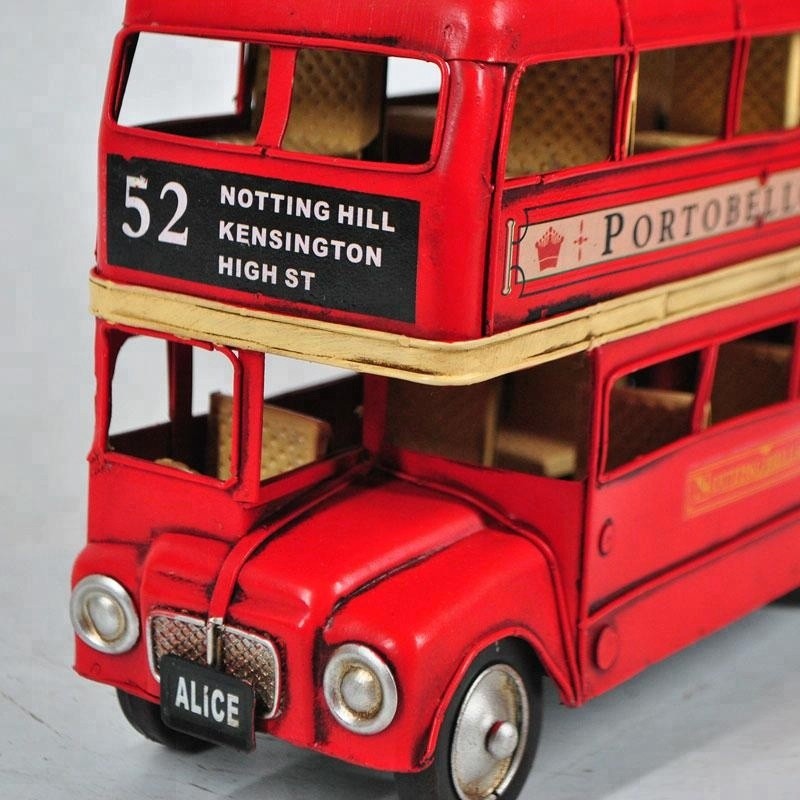 Routemaster Close Top Diecast Model Car European Made Red Bus Art Deco