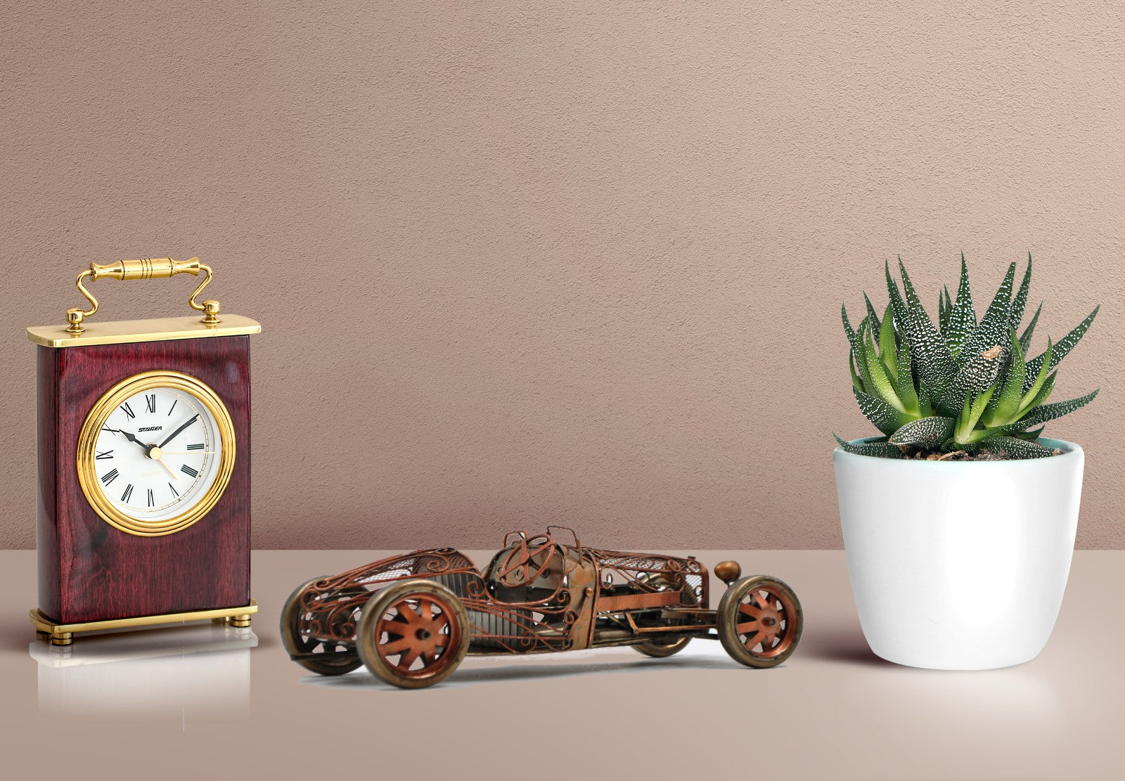 Cast Iron Metal Old Time Racer Toy Racing Car with Moving Parts Dragonfly Whispers