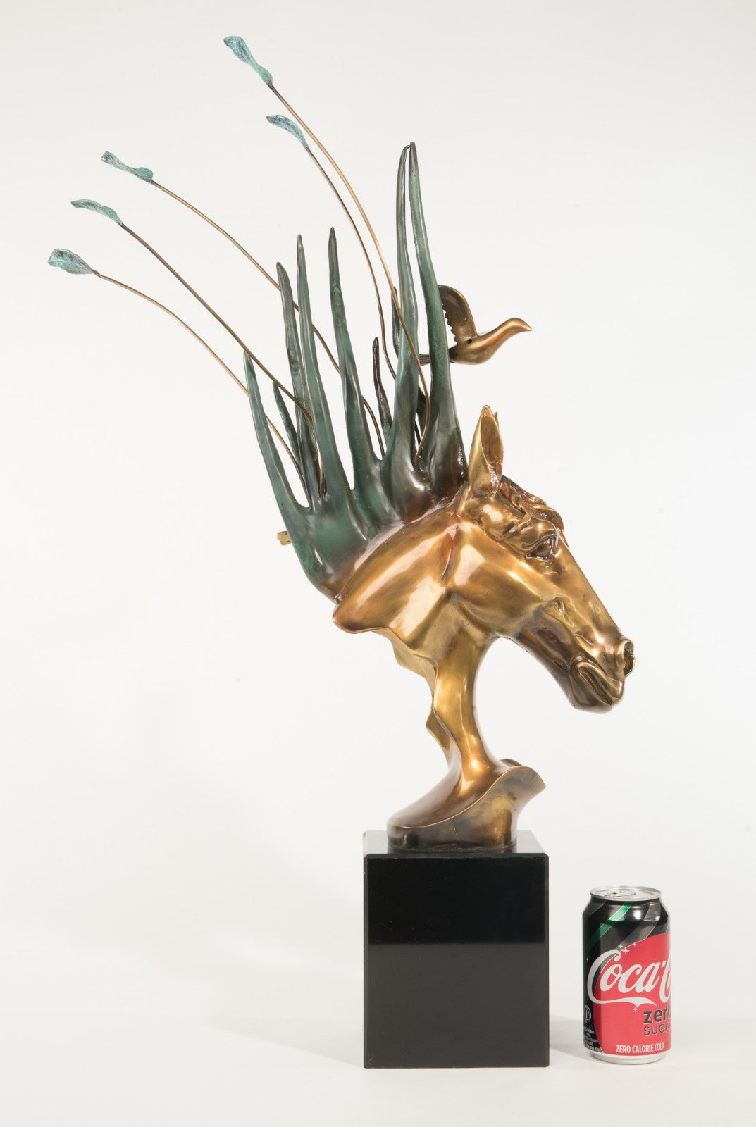 Collector Edition Home Office Decoration Show piece Horses Bust Bronze Sculpture