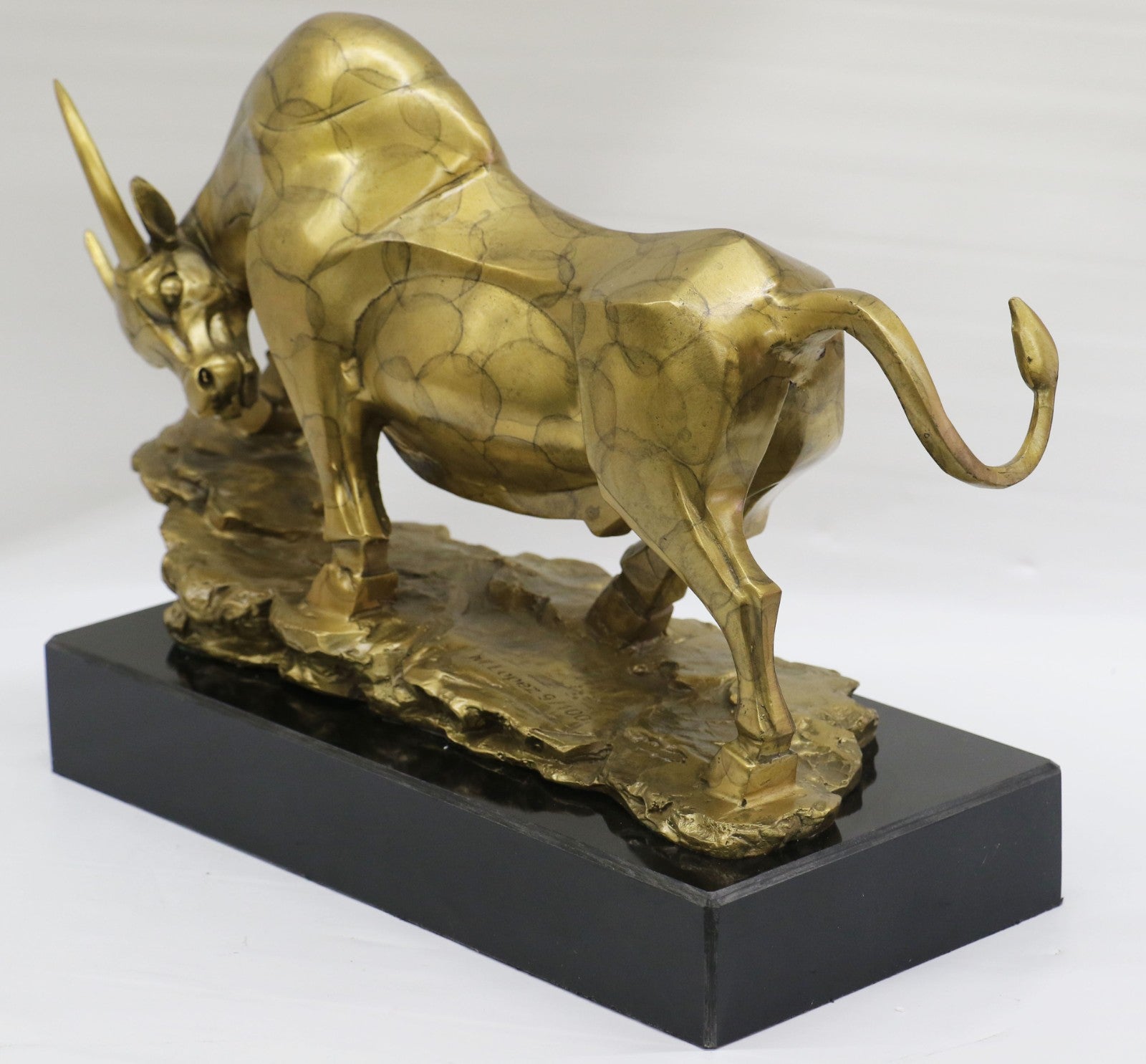 LTD EDT Bronze Coffee Wall Street Bull Market Stock OX Figure Statue Figurine