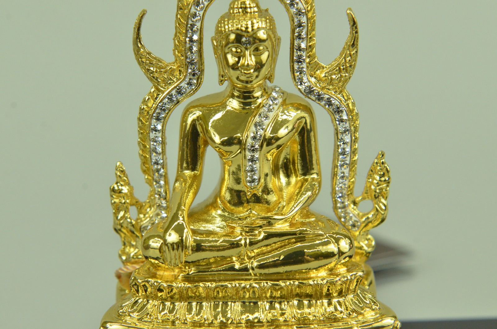 Buddha Statue Bronze Tibetan Old Buddhism Chinese Sakyamuni Carved hand