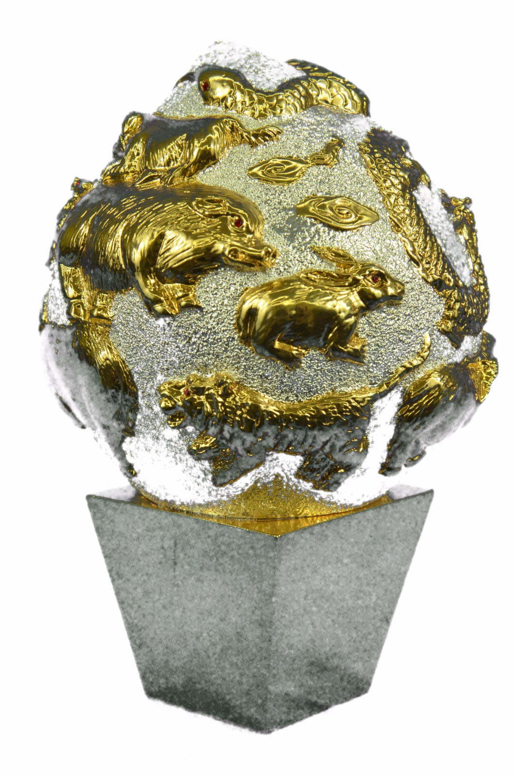 Twelve of the Western Astrology Hotcast Masterpiece 24K Plate Gold Bronze