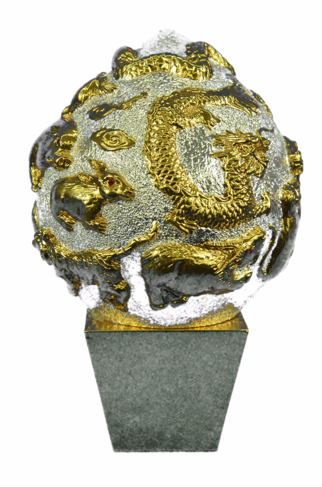 Twelve of the Western Astrology Hotcast Masterpiece 24K Plate Gold Bronze