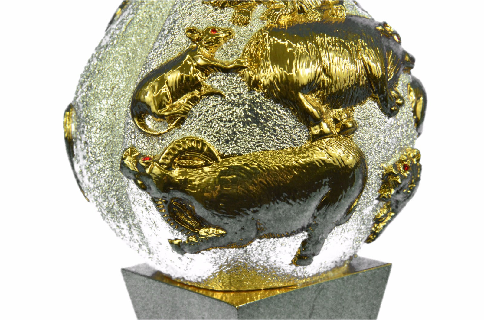 Twelve of the Western Astrology Hotcast Masterpiece 24K Plate Gold Bronze
