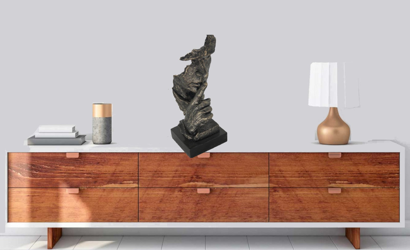 Hushing Man by Salvador Dali – Bronzed Replica Sculpture Figurine SALE