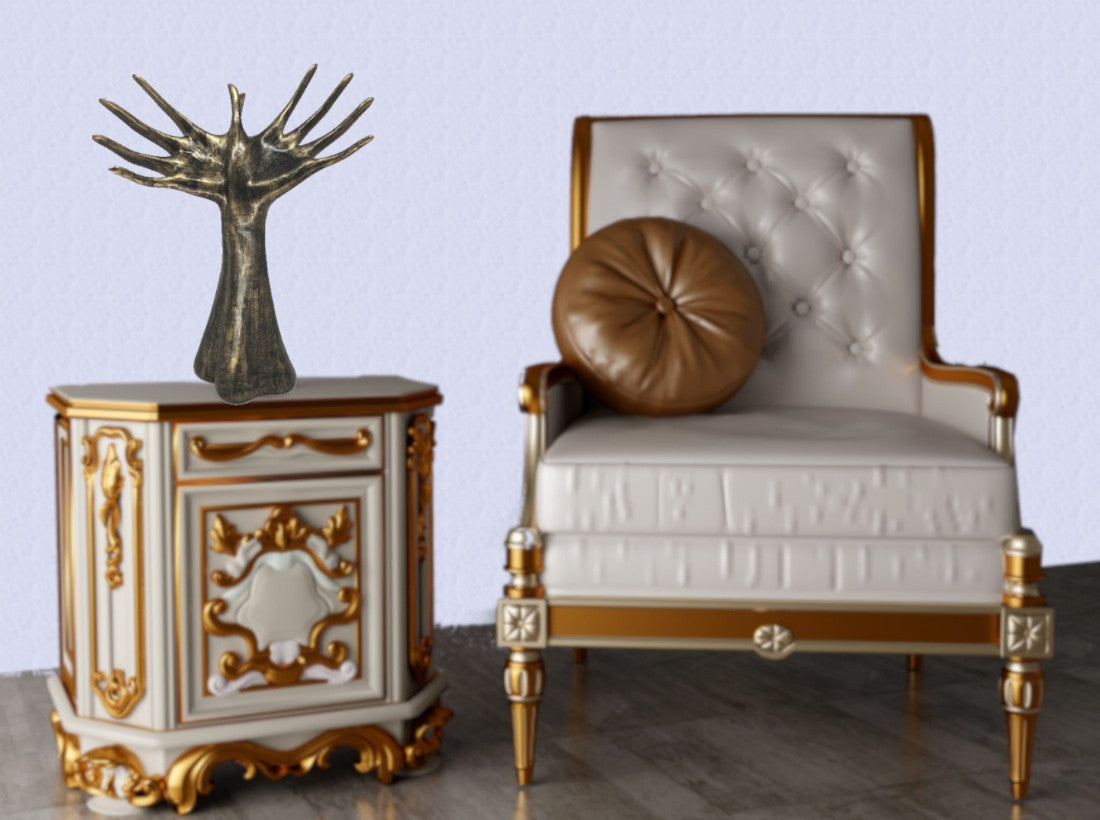 Two Hand Joining Abstract Modern Art Bronze Effect Sculpture Figurine Figure