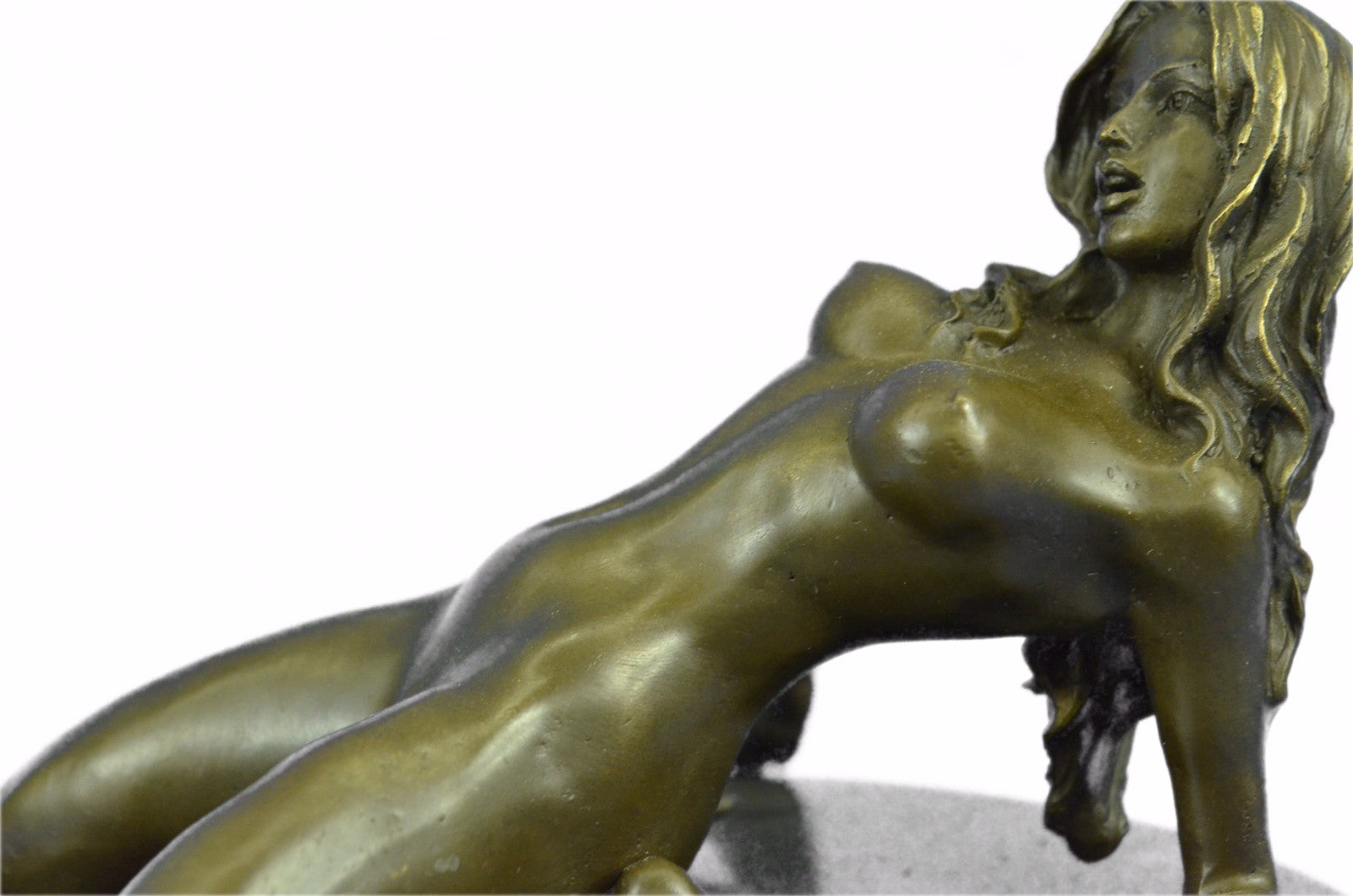 Handcrafted Sexy Nude Woman Bronze Sculpture Collectible Lost Wax Figurine Sale