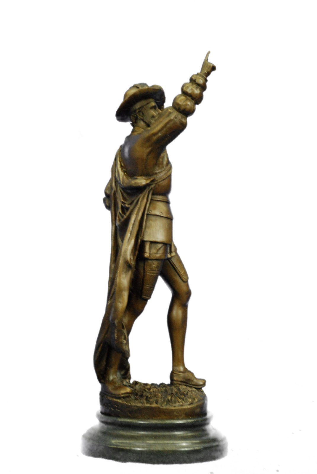 Vasco Balboa Spanish Spain Memorabilia Bronze Sculpture Marble Base Figurine