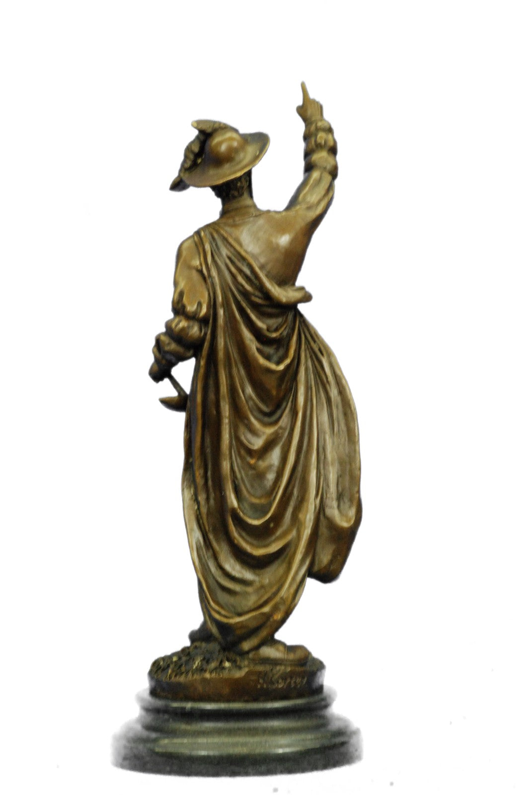Vasco Balboa Spanish Spain Memorabilia Bronze Sculpture Marble Base Figurine