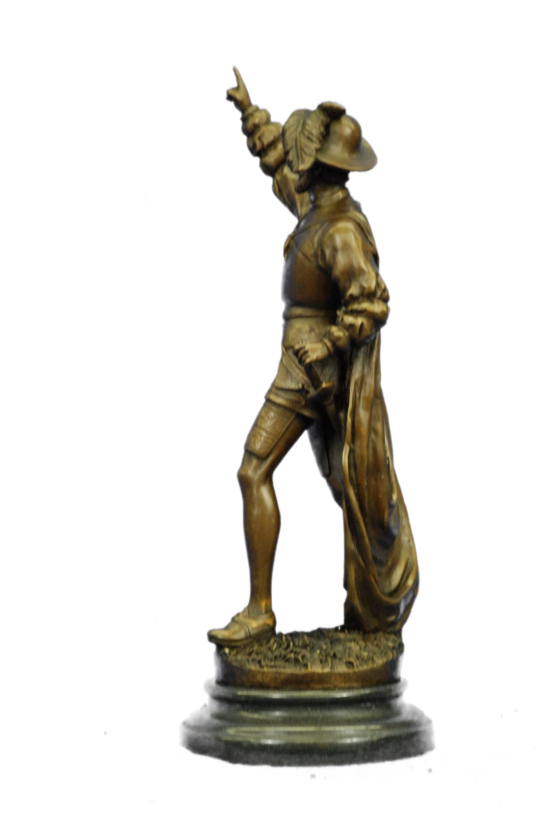 Vasco Balboa Spanish Spain Memorabilia Bronze Sculpture Marble Base Figurine