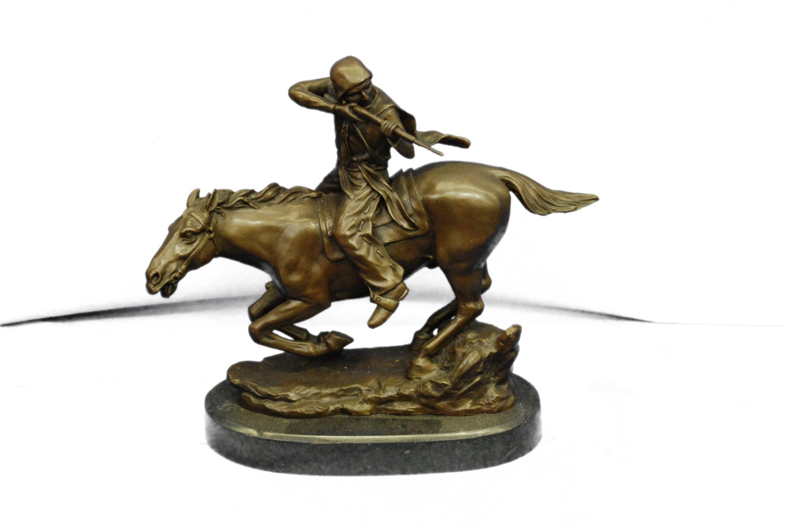 Vintage Carl Kauba Vienna Austria Indian Warrior Bronze Statue Sculpture Figure