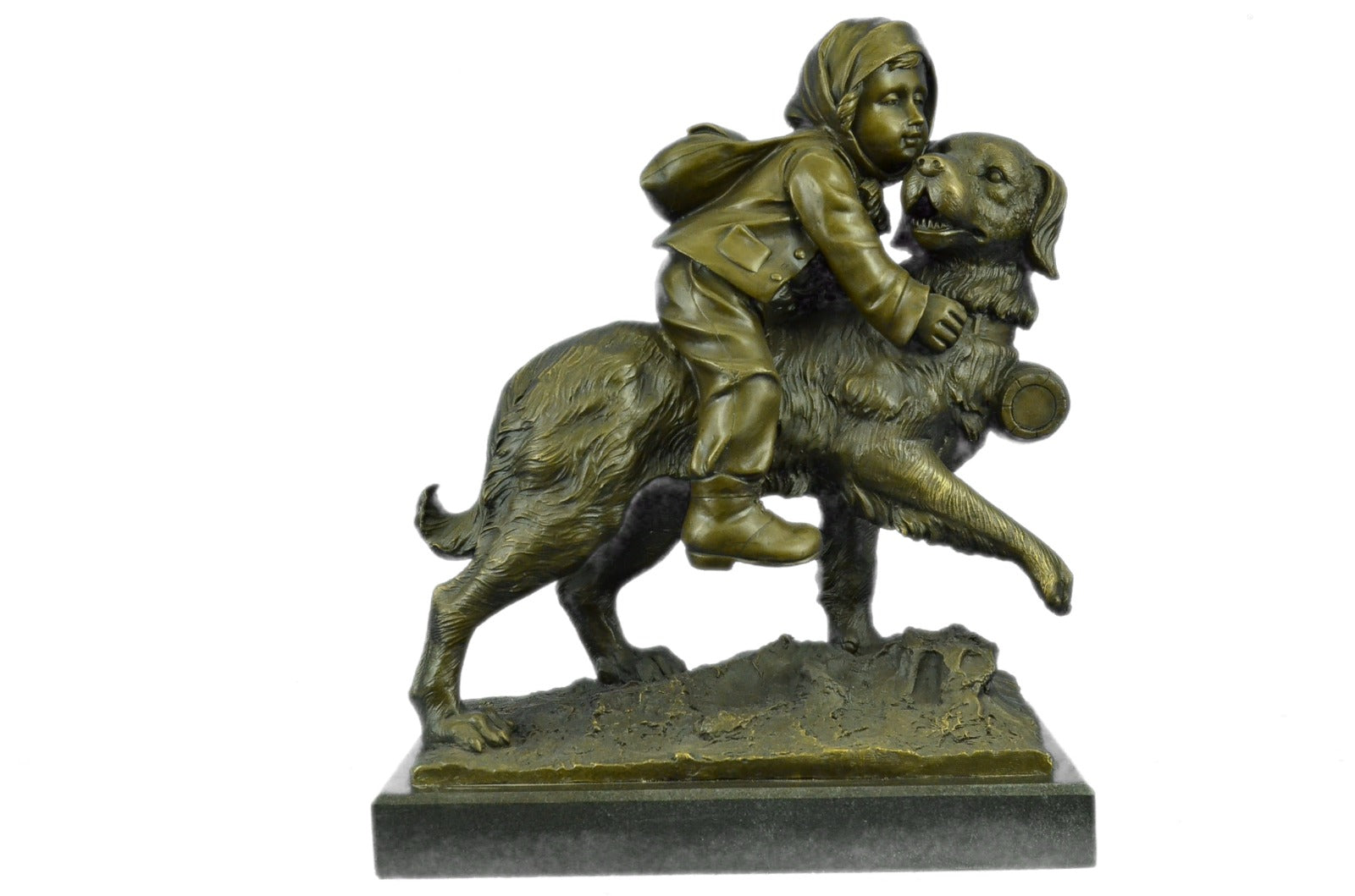 Handcrafted bronze sculpture SALE Artist French Guadez By Bernard St. Du Chien