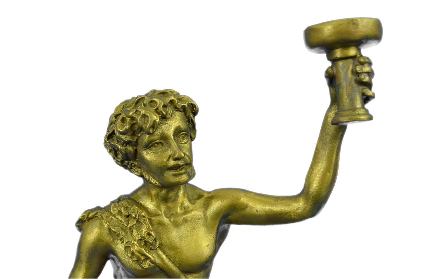Handcrafted bronze sculpture SALE Wine Boy Bacchus Dionysus Male Nude Sensual