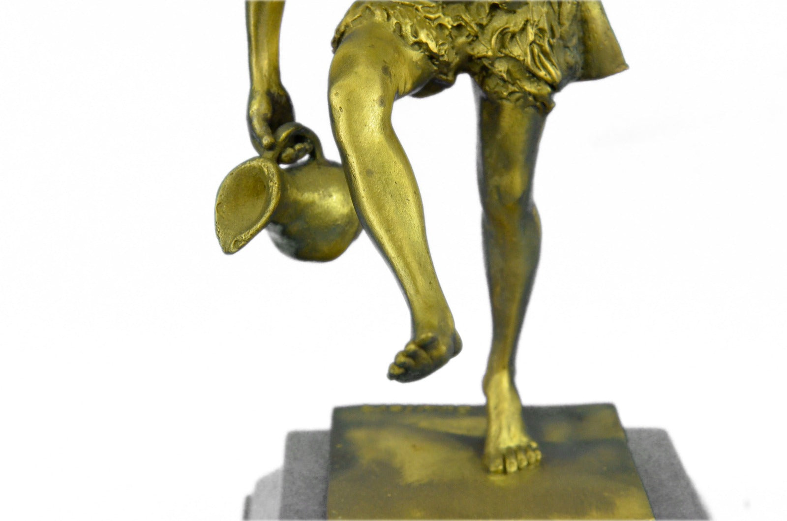Handcrafted bronze sculpture SALE Wine Boy Bacchus Dionysus Male Nude Sensual