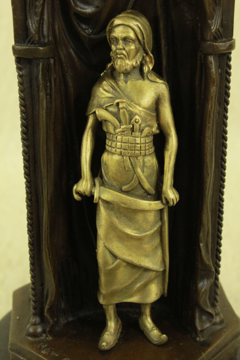 Handcrafted bronze sculpture SALE Gir Slave A Protecting Man Arab Bergman Franz