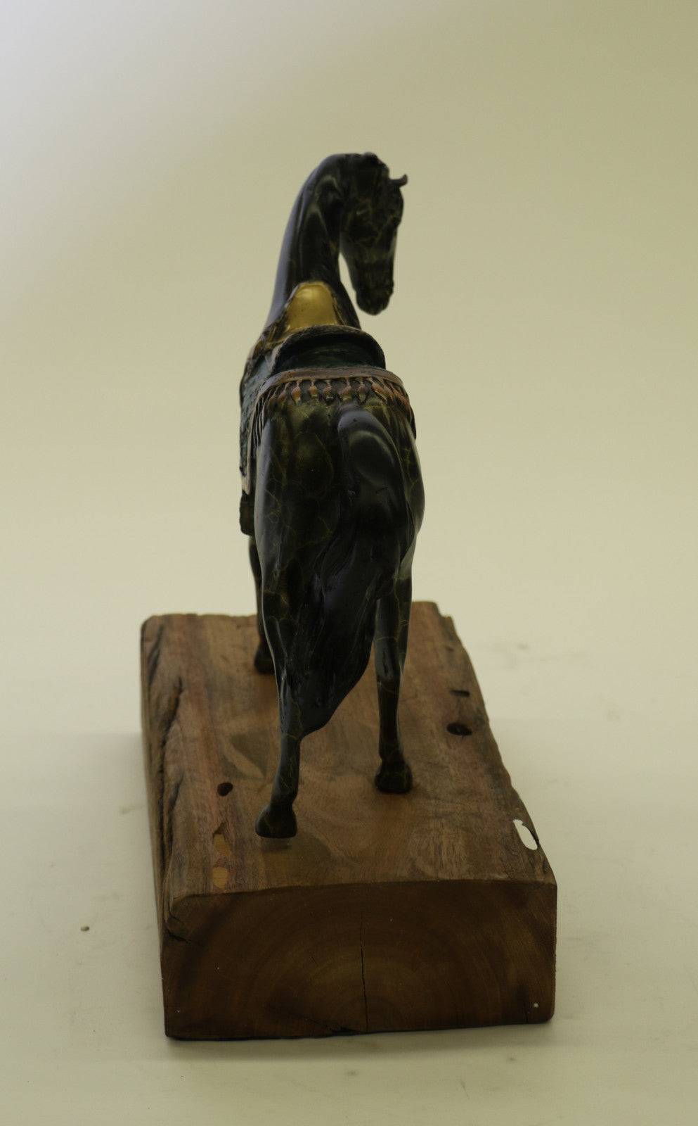 Miguel Lopez Bronze Sculpture of Horse with saddle Brown patina Beautiful Artwork
