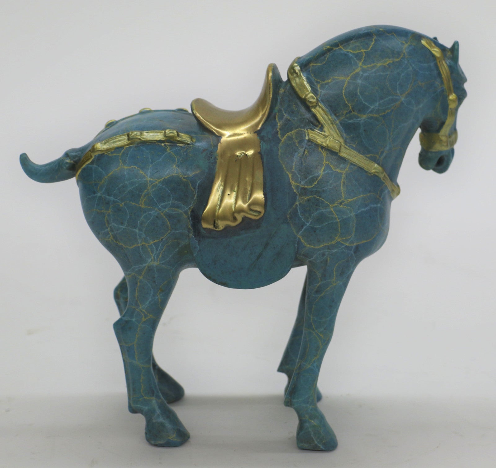 Tang Horse by Williams Handcrafted by Lost Wax Bronze Sculpture Hot Cast Figurine