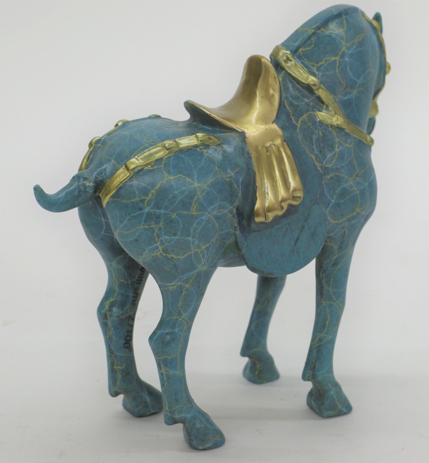 Tang Horse by Williams Handcrafted by Lost Wax Bronze Sculpture Hot Cast Figurine