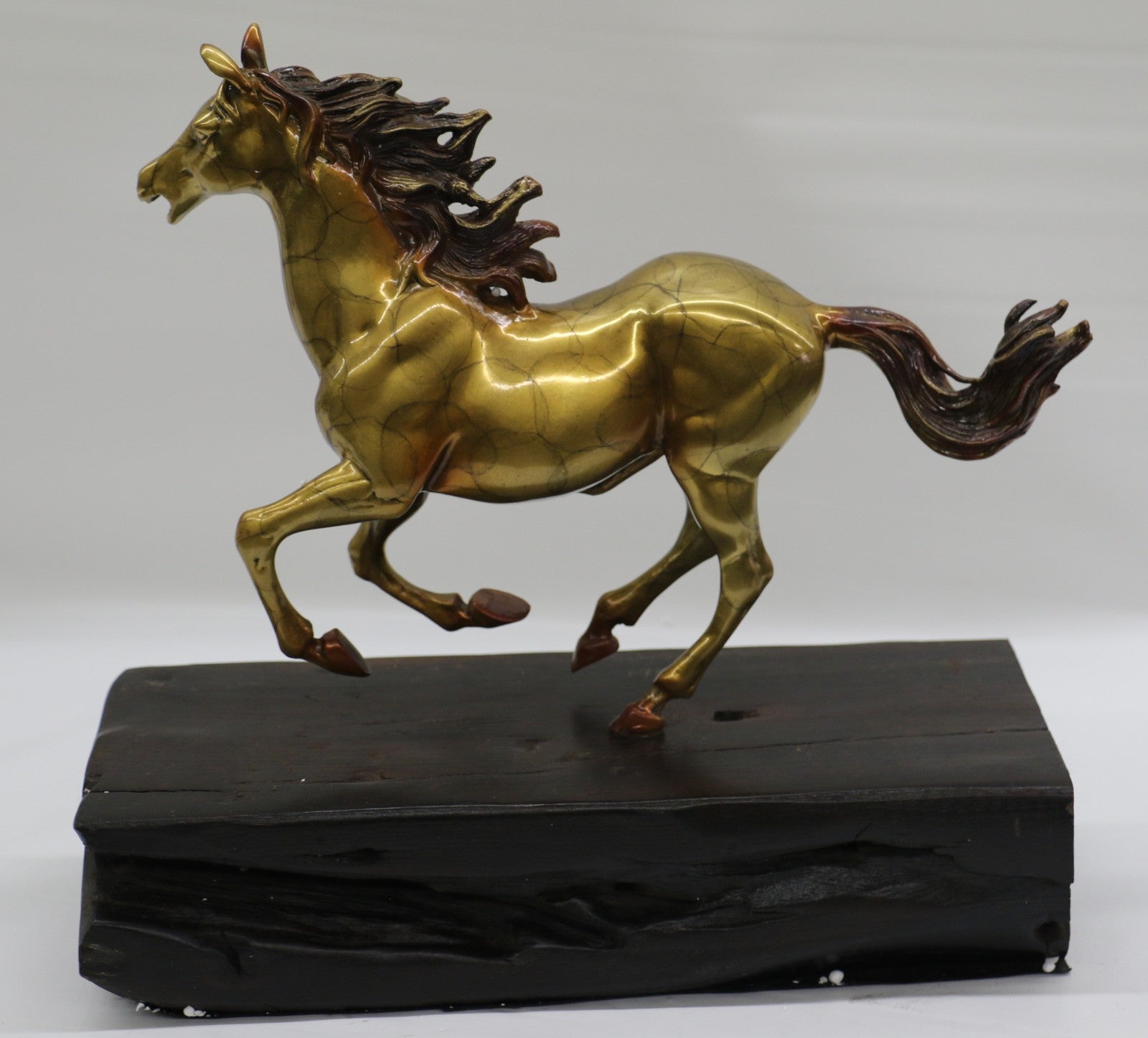 Equestrian Arabian Horse Mare Foal Farm Breeder Bronze Statue Sculpture Decor
