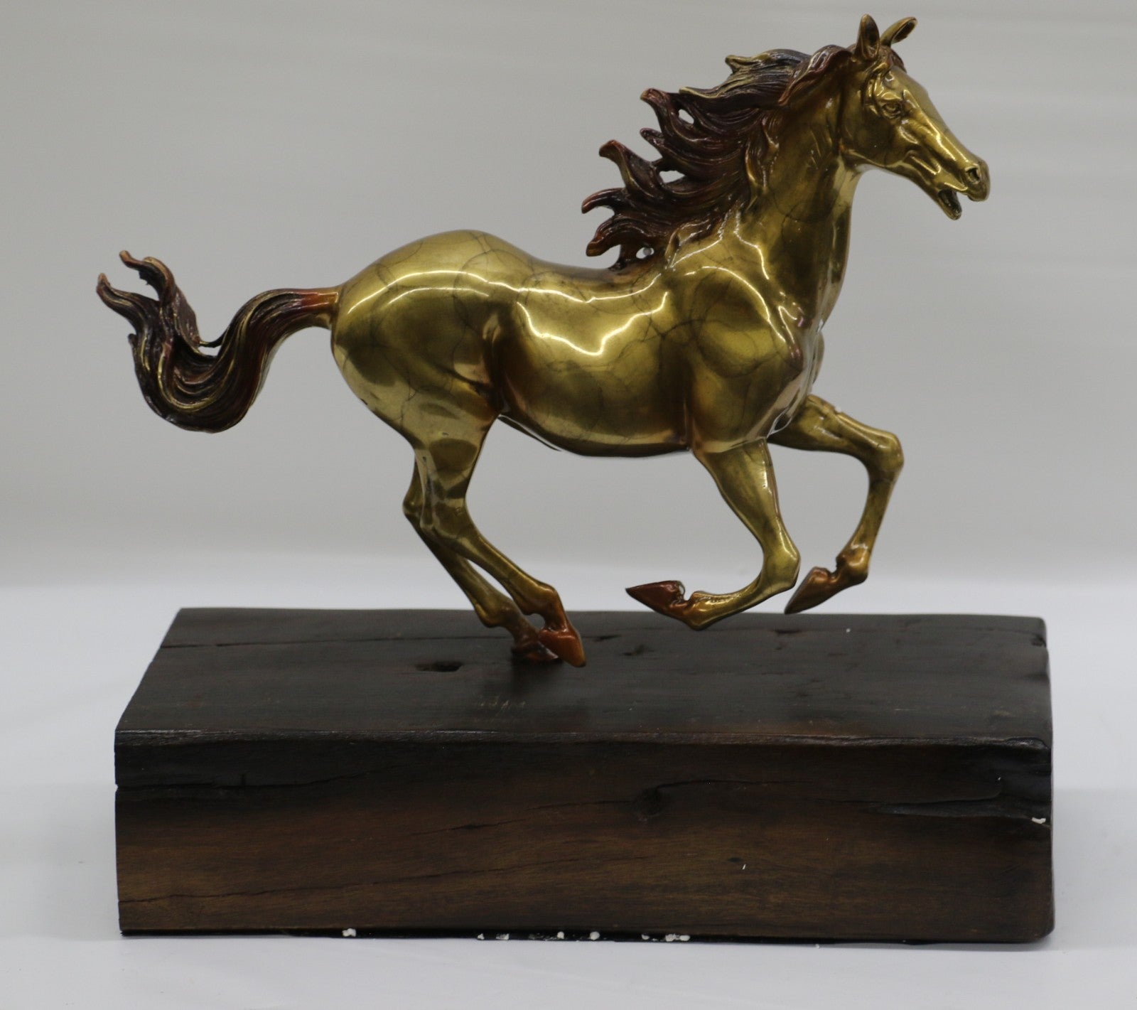 Equestrian Arabian Horse Mare Foal Farm Breeder Bronze Statue Sculpture Decor