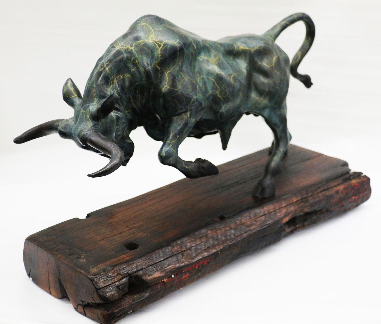 Buy Bronzeskulptur Stier Bulle – 51cm Handmade Bronze Bull Sculpture for Sale