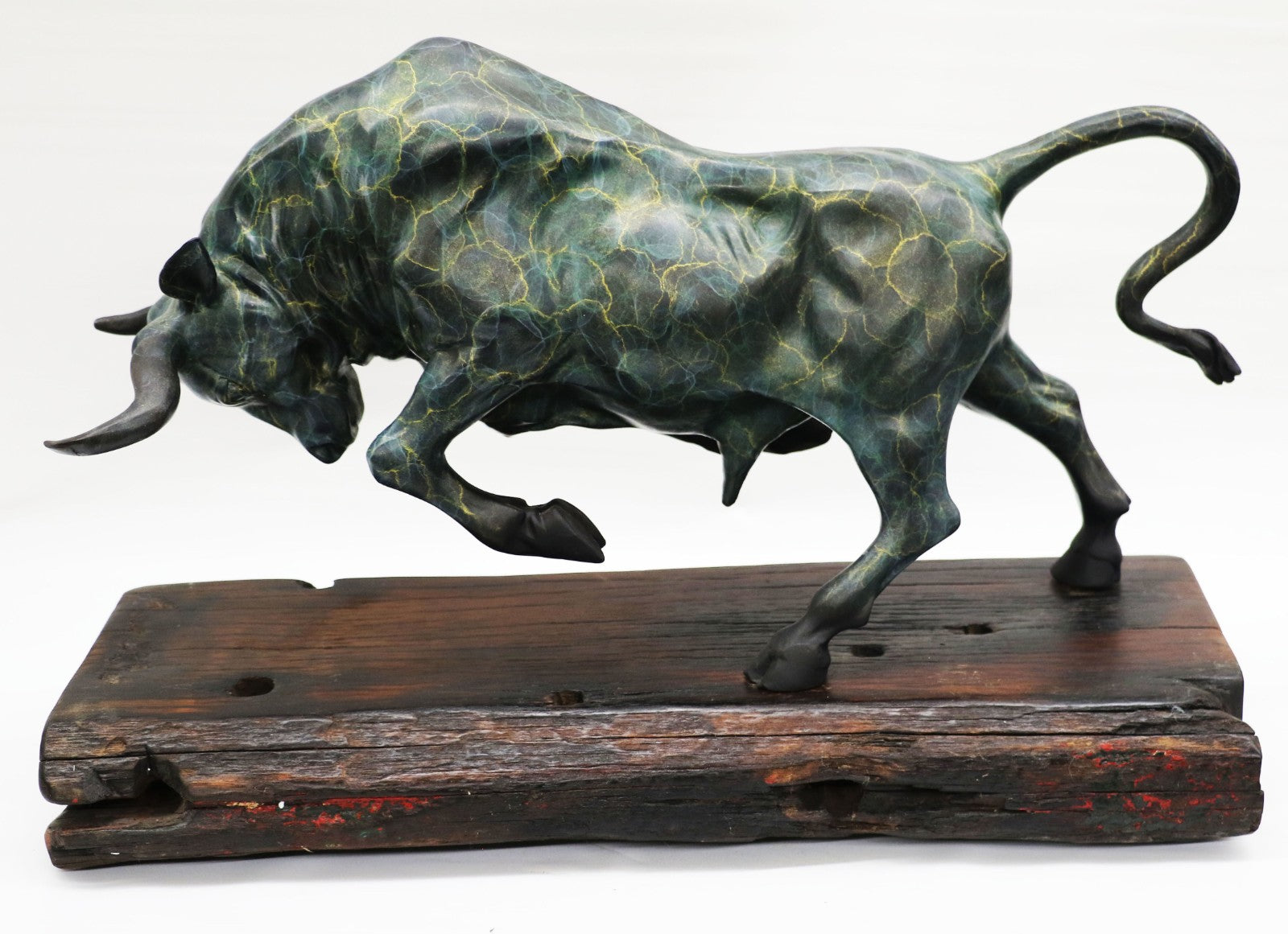 Buy Bronzeskulptur Stier Bulle – 51cm Handmade Bronze Bull Sculpture for Sale