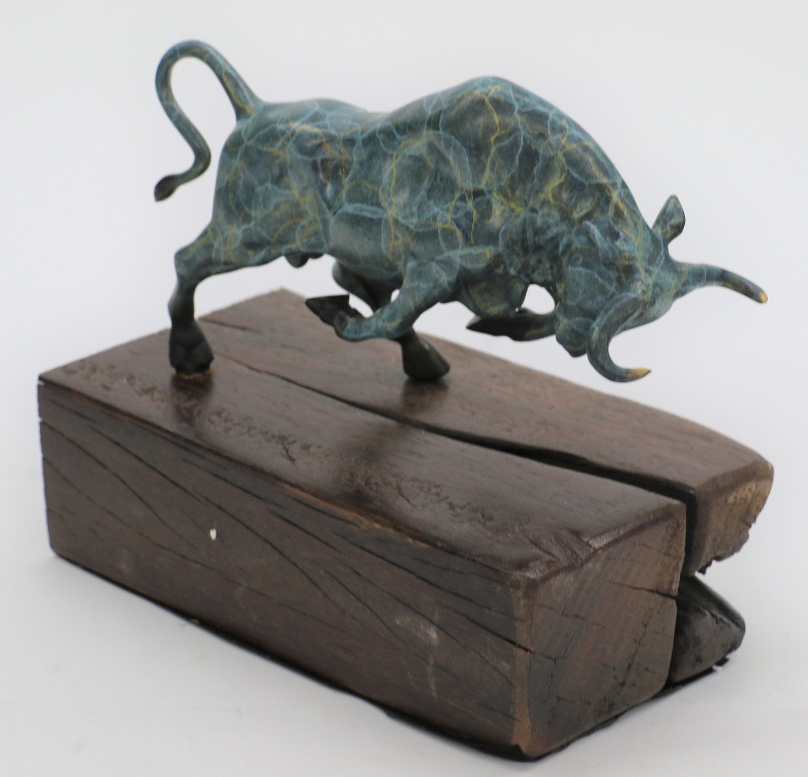 Stock Market Bull Bronze Sculpture Toro Bullfight Figurine by Milo Decor Sale