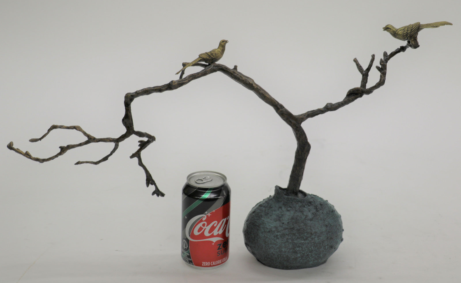 Art Deco/Nouveay by Lost Wax Method Numbered Edition Love Birds Bronze Sculpture Statue