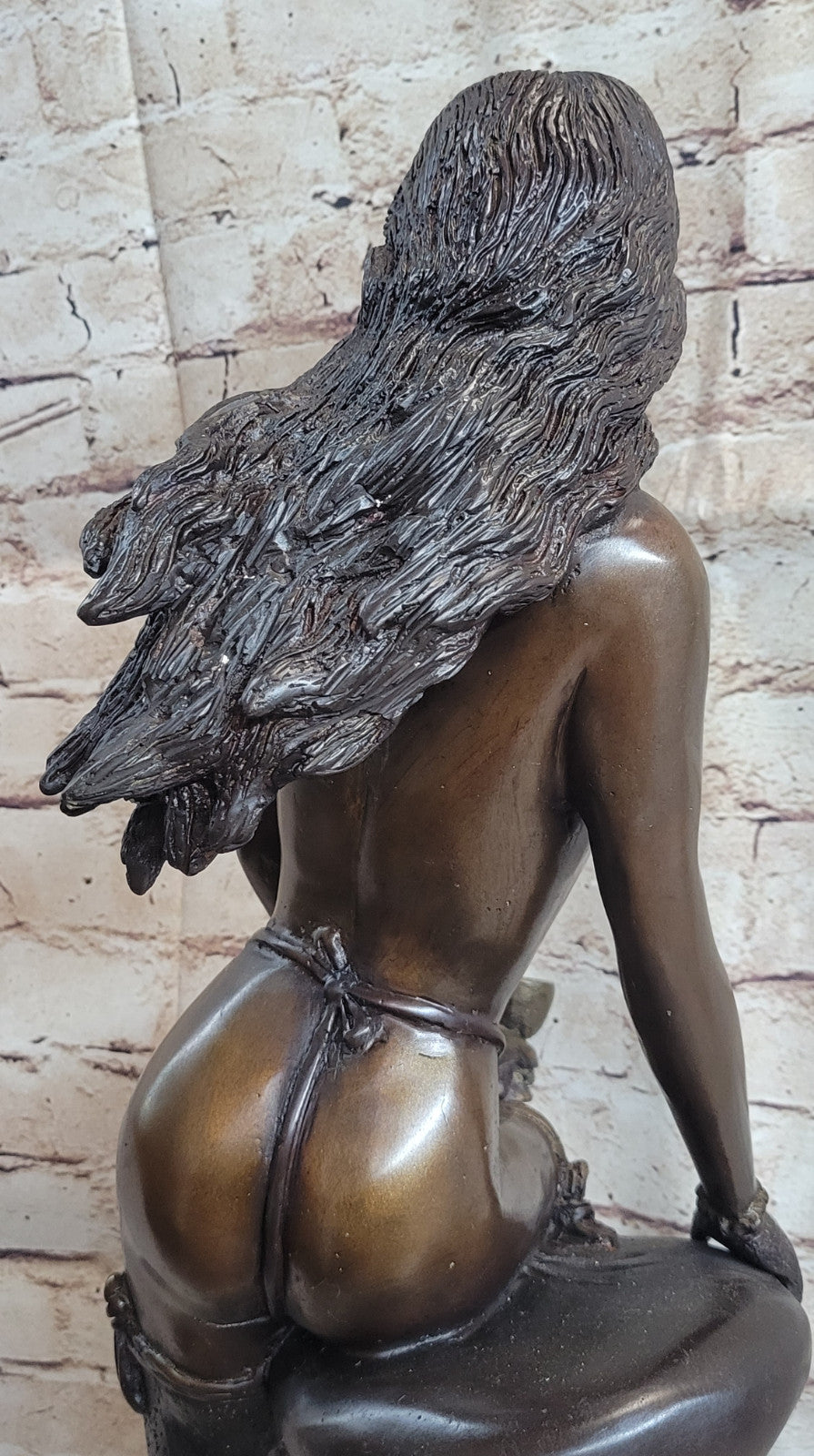 Home and Office Decor: Collett Signed Bronze Nude Woman Sculpture