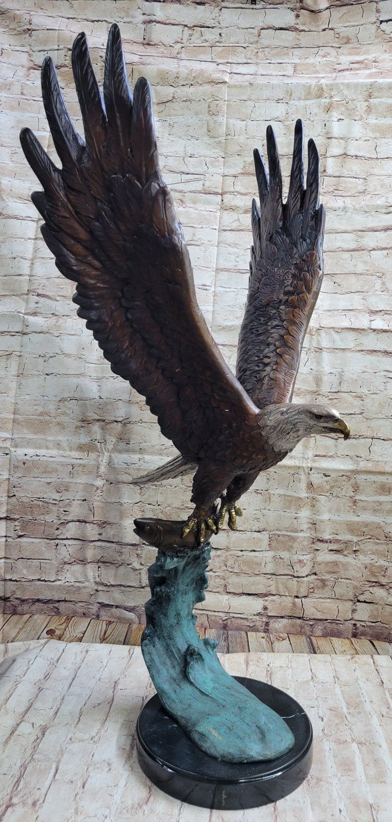 Impressive Large American Eagle Bird Freedom Head Heavy Figurine Sculpture SALE